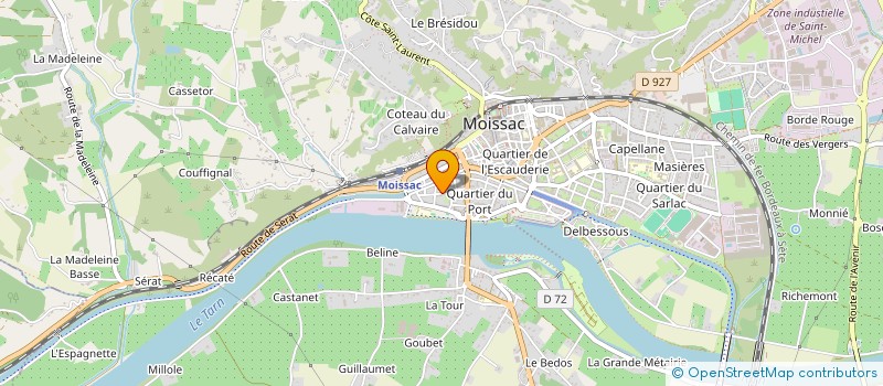 localisation de l'entreprise MADAME EVELYNE JULIA  MOISSAC