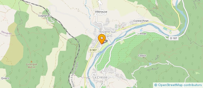 localisation de l'entreprise MADAME EVELYNE JULIEN à RIVIERE-SUR-TARN