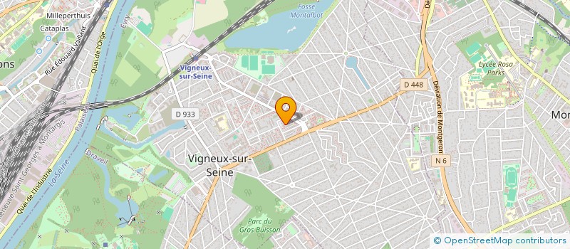 localisation de l'entreprise MADAME EVELYNE KABEYA KALENGA à VIGNEUX-SUR-SEINE
