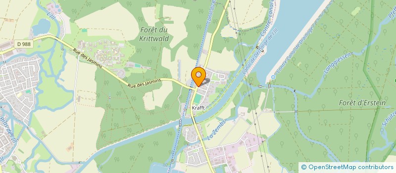 localisation de l'entreprise MADAME EVELYNE KINNBACHER  ERSTEIN