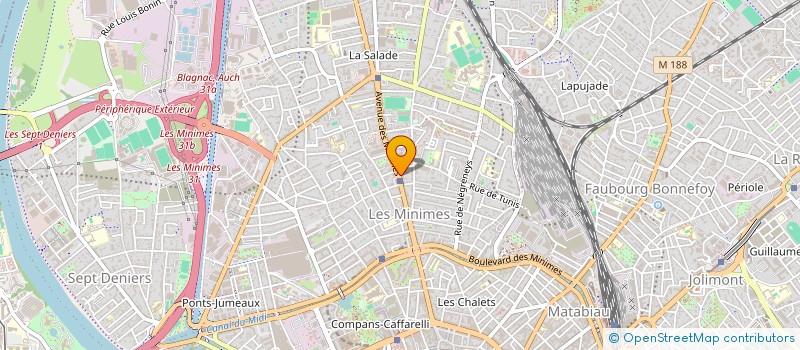 localisation de l'entreprise MADAME EVELYNE KMITA à TOULOUSE