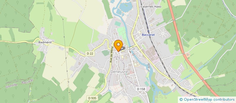 localisation de l'entreprise MADAME EVELYNE KREMER  BACCARAT