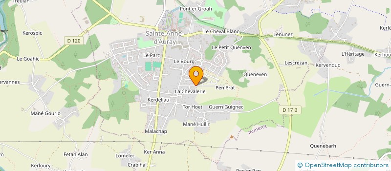 localisation de l'entreprise MADAME EVELYNE LABADENS à SAINTE-ANNE-D'AURAY