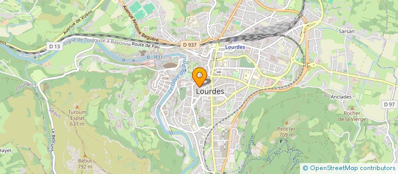 localisation de l'entreprise MADAME EVELYNE LACAZE  LOURDES