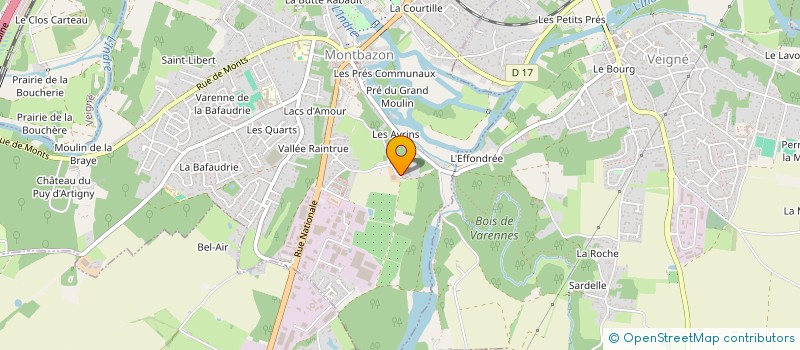 localisation de l'entreprise MADAME EVELYNE LANDRY à MONTBAZON