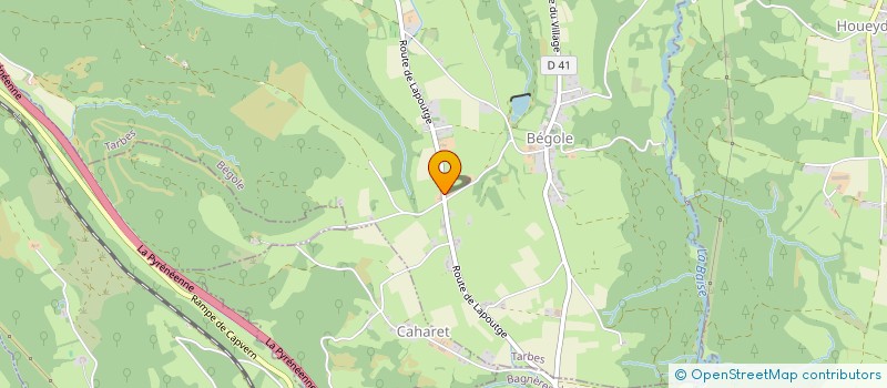 localisation de l'entreprise MADAME EVELYNE LARAN  BEGOLE