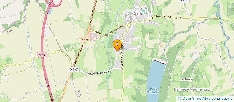 localisation de l'entreprise MADAME EVELYNE LARROUTUROU  GARLIN