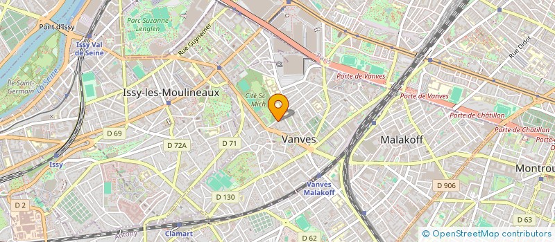 localisation de l'entreprise MADAME EVELYNE LASTOR  VANVES