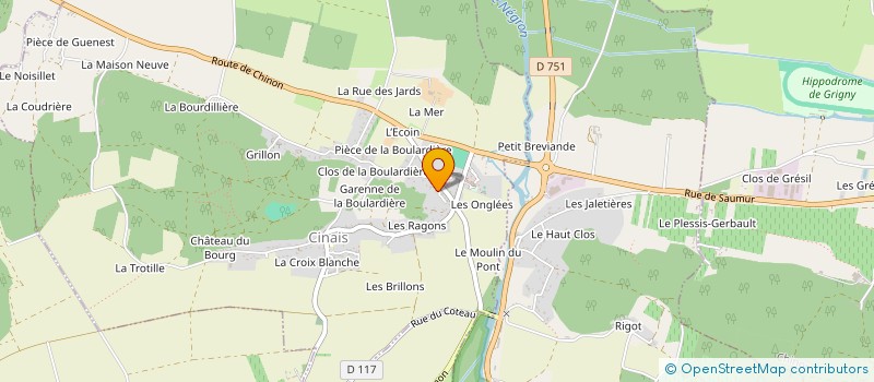 localisation de l'entreprise MADAME EVELYNE LAURENT  CINAIS