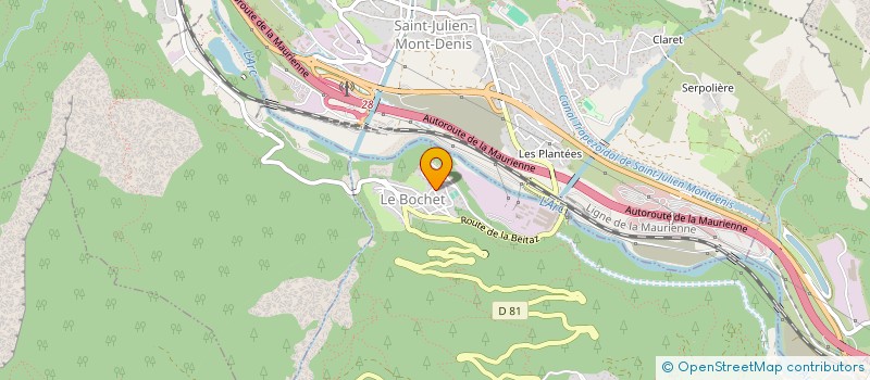 localisation de l'entreprise MADAME EVELYNE LAURENT  MONTRICHER-ALBANNE