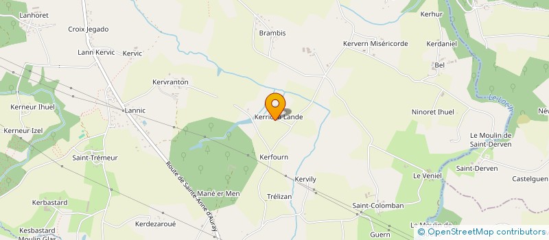 localisation de l'entreprise MADAME EVELYNE LE MENTEC  PLUVIGNER