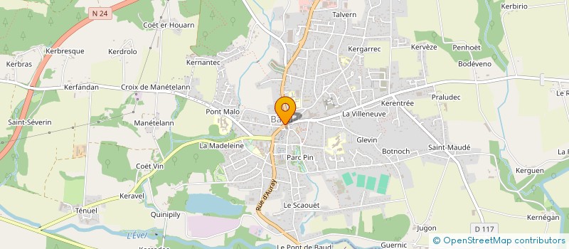 localisation de l'entreprise MADAME EVELYNE LE PALMEC  BAUD