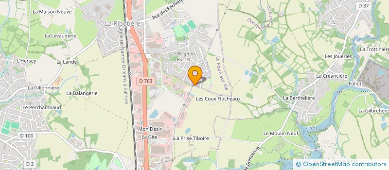 localisation de l'entreprise MADAME EVELYNE LEBRUN  LE POIRE-SUR-VIE