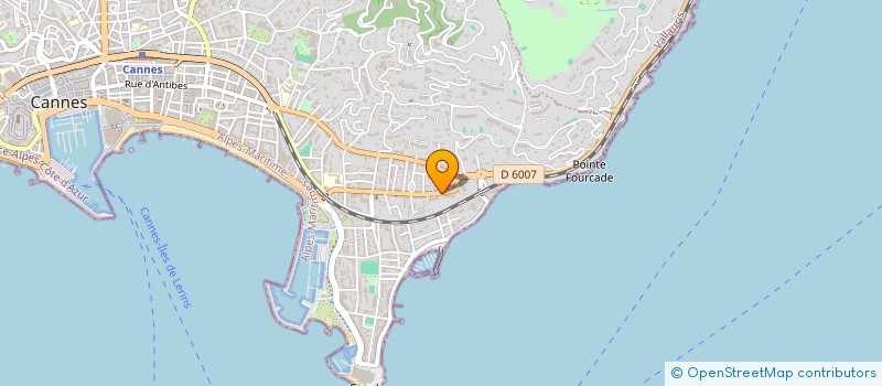 localisation de l'entreprise MADAME EVELYNE LECABAS à CANNES