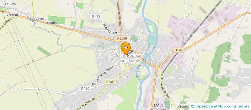 localisation de l'entreprise MADAME EVELYNE LECOMTE à SAINT-POURCAIN-SUR-SIOULE