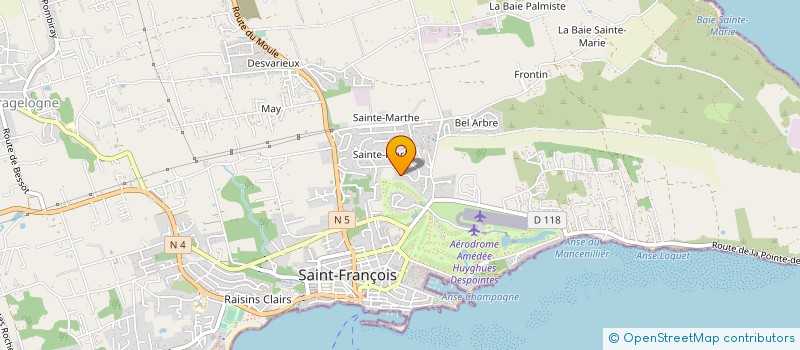 localisation de l'entreprise MADAME EVELYNE LEFIEVRE à SAINT-FRANCOIS