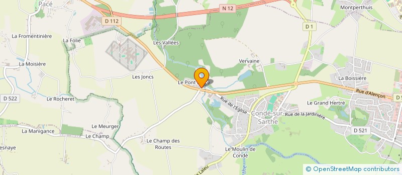 localisation de l'entreprise MADAME EVELYNE LEFROU à CONDE-SUR-SARTHE