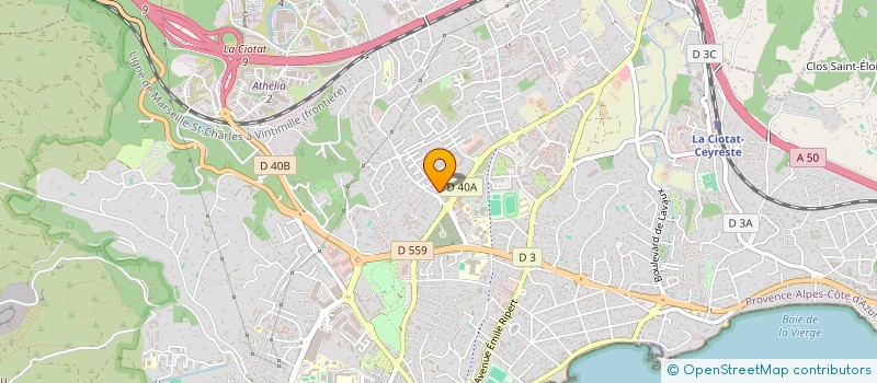 localisation de l'entreprise MADAME EVELYNE LEITZ à LA CIOTAT