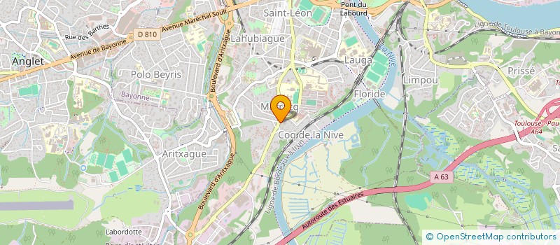 localisation de l'entreprise MADAME EVELYNE LEPINETTE  BAYONNE