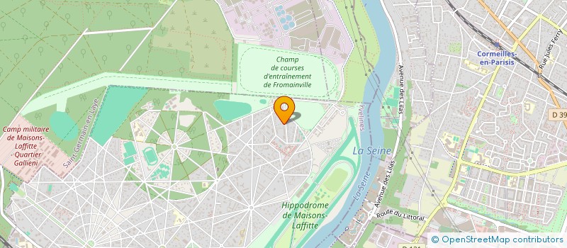 localisation de l'entreprise MADAME EVELYNE LEROY  MAISONS-LAFFITTE