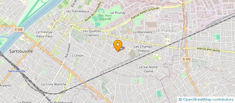 localisation de l'entreprise MADAME EVELYNE LETHENET  SARTROUVILLE