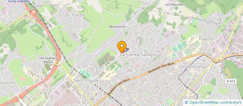 localisation de l'entreprise MADAME EVELYNE LETOUBLON  BESANCON