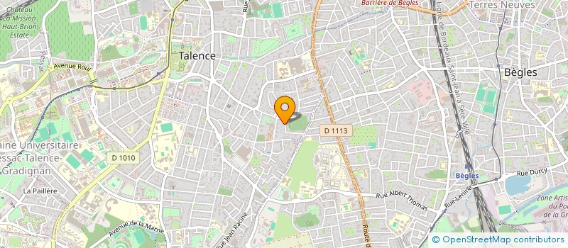 localisation de l'entreprise MADAME EVELYNE LEVI  TALENCE