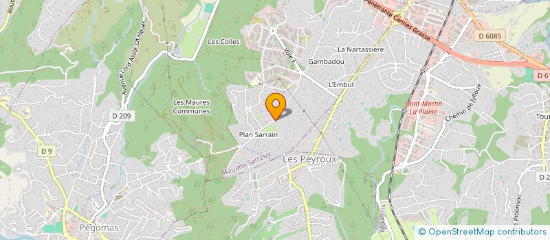 localisation de l'entreprise MADAME EVELYNE LIBERGE  MOUANS-SARTOUX