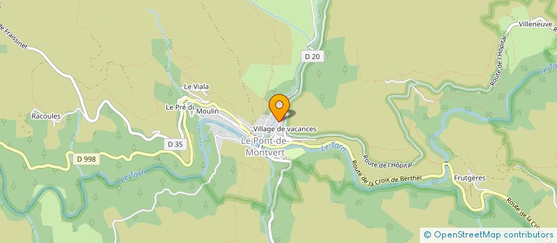 localisation de l'entreprise MADAME EVELYNE LINA SUZANNE MERTZ  PONT DE MONTVERT SUD MONT LOZERE