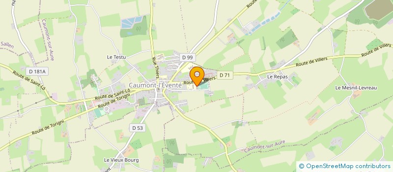 localisation de l'entreprise MADAME EVELYNE LIOT à CAUMONT-SUR-AURE