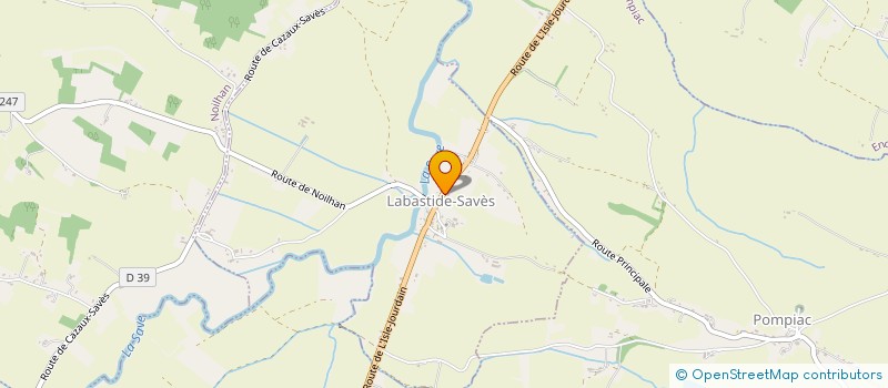 localisation de l'entreprise MADAME EVELYNE LOROUX-LOU  LABASTIDE-SAVES