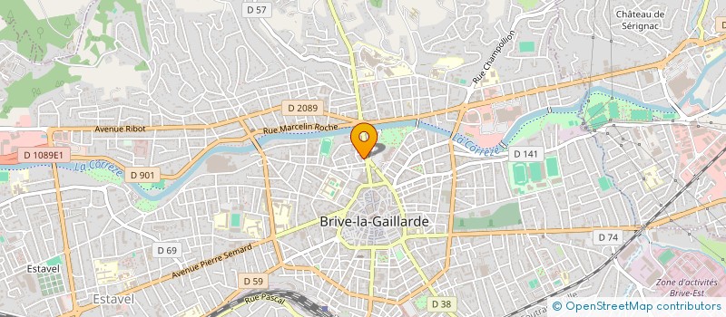 localisation de l'entreprise MADAME EVELYNE MAGE  COSNAC