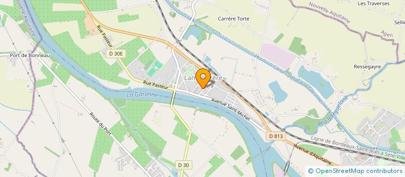 localisation de l'entreprise MADAME EVELYNE MAGOULES  LAMAGISTERE