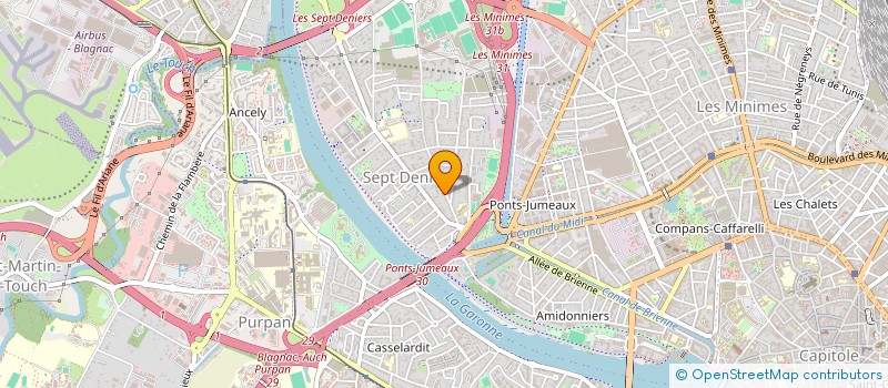localisation de l'entreprise MADAME EVELYNE MALGOUZOU à TOULOUSE