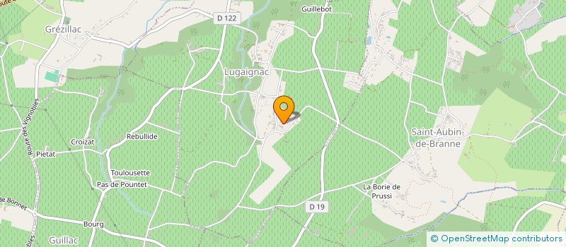 localisation de l'entreprise MADAME EVELYNE MALLE FILLE  LUGAIGNAC