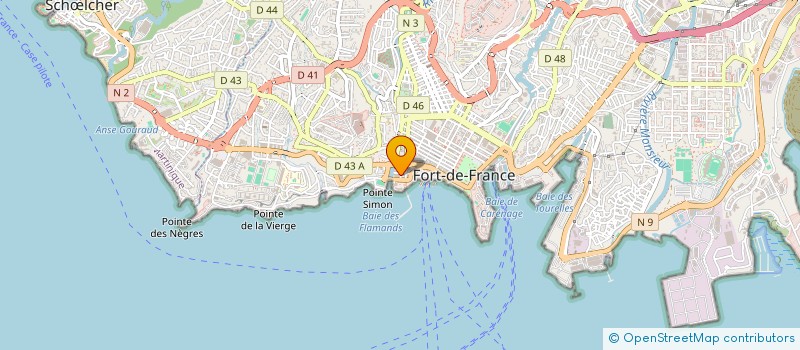localisation de l'entreprise MADAME EVELYNE MARIE LOUISE  FORT-DE-FRANCE