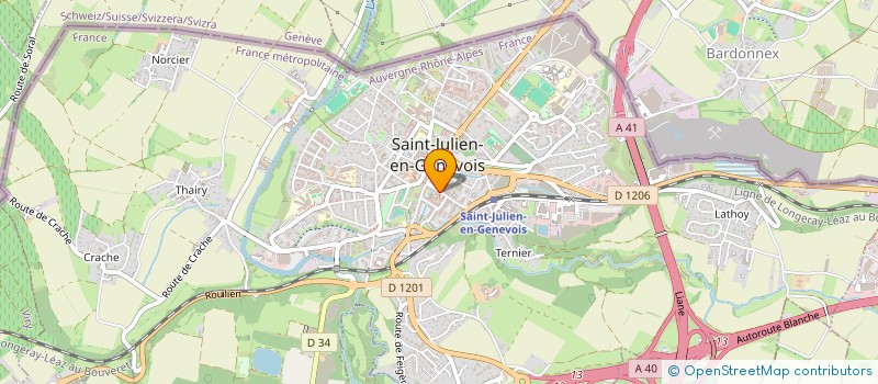 localisation de l'entreprise MADAME EVELYNE MAROLLA  SAINT-JULIEN-EN-GENEVOIS