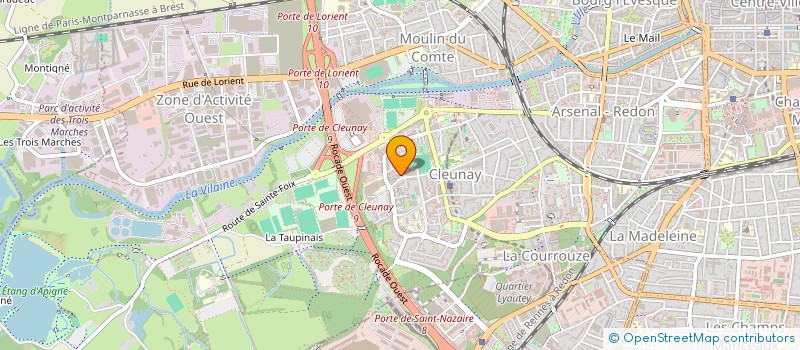 localisation de l'entreprise MADAME EVELYNE MARTIN à RENNES