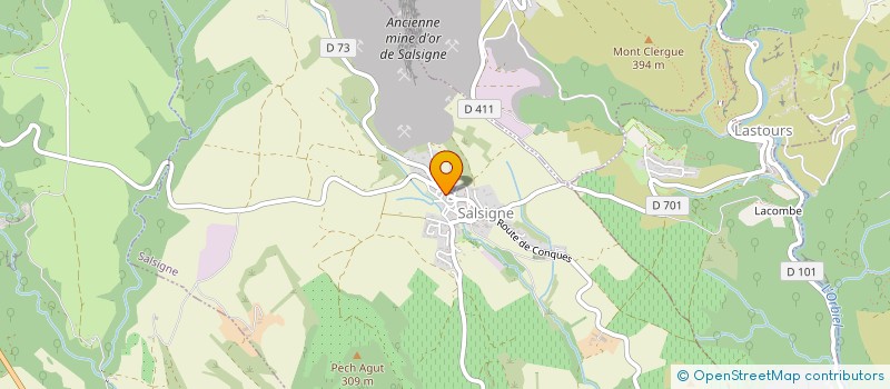 localisation de l'entreprise MADAME EVELYNE MATHIEU  SALSIGNE