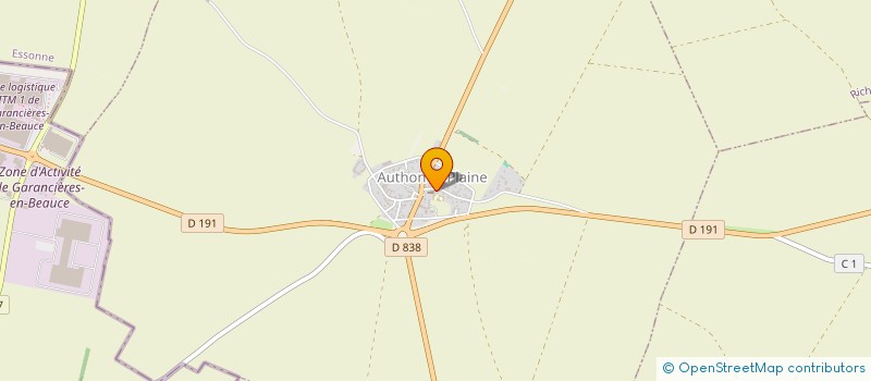 localisation de l'entreprise MADAME EVELYNE MAUGE  AUTHON-LA-PLAINE