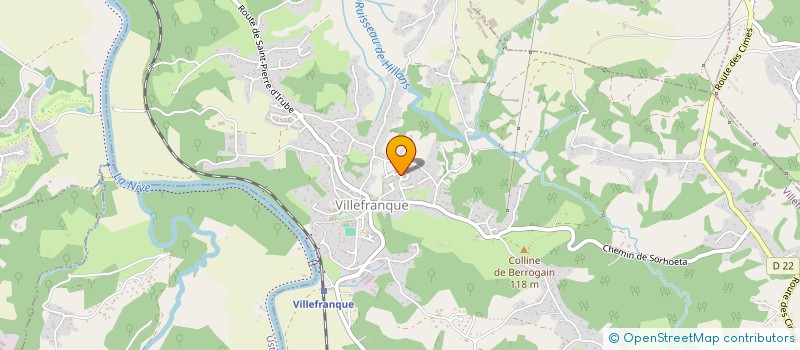 localisation de l'entreprise MADAME EVELYNE MENDILAHATXU  VILLEFRANQUE