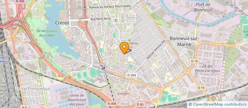 localisation de l'entreprise MADAME EVELYNE MENDY  CRETEIL