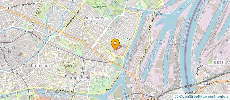 localisation de l'entreprise MADAME EVELYNE METZGER à STRASBOURG