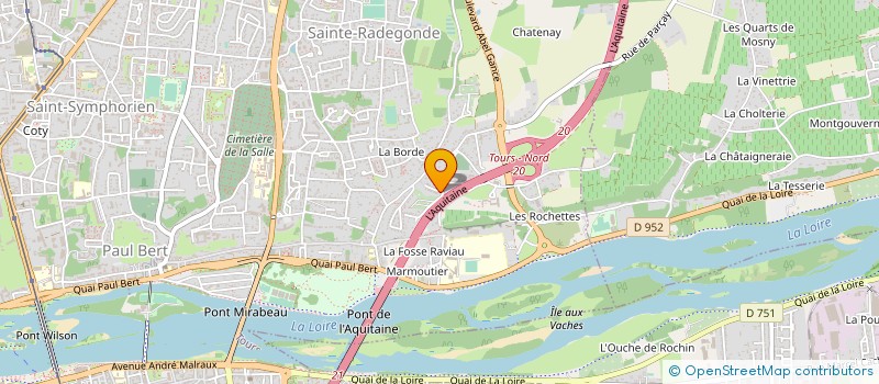 localisation de l'entreprise MADAME EVELYNE MIREILLE VERGNE à TOURS