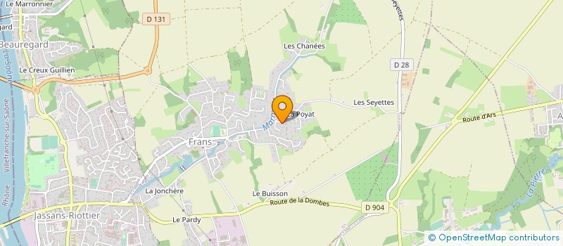 localisation de l'entreprise MADAME EVELYNE MONCOMBLE à FRANS