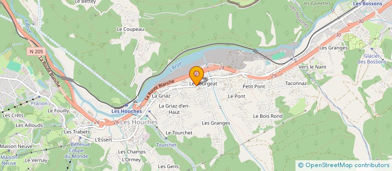 localisation de l'entreprise MADAME EVELYNE MORENCE à LES HOUCHES