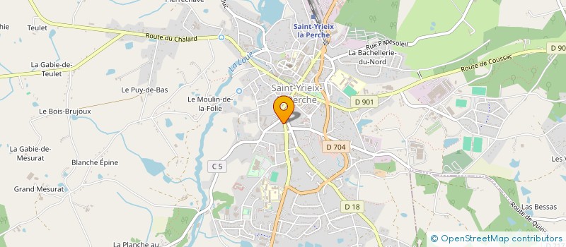 localisation de l'entreprise MADAME EVELYNE MOYRAND à SAINT-YRIEIX-LA-PERCHE