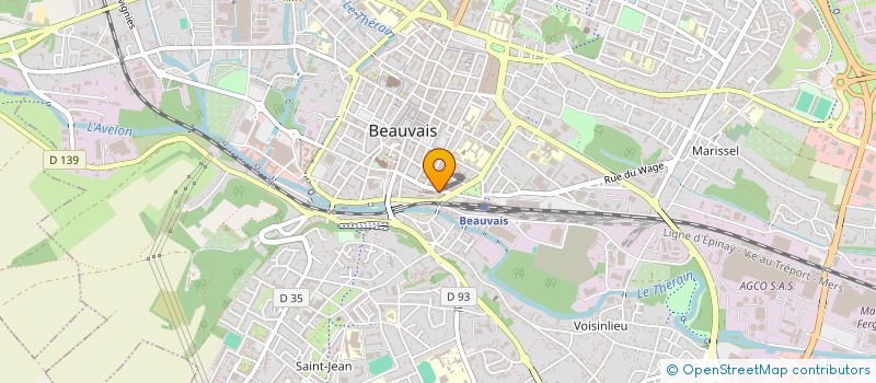 localisation de l'entreprise MADAME EVELYNE MULLER  BEAUVAIS