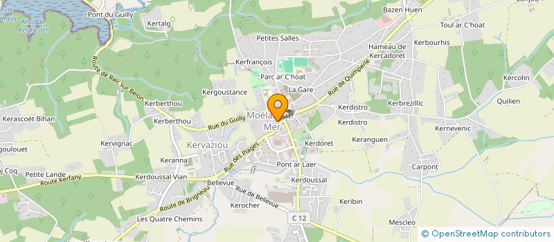 localisation de l'entreprise MADAME EVELYNE NIHOUARN  MOELAN-SUR-MER