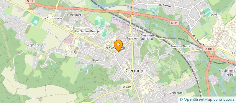 localisation de l'entreprise MADAME EVELYNE NOEL à CLERMONT